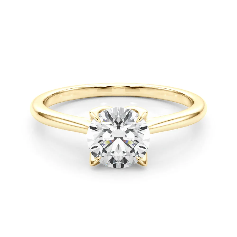 Ladies Solitaire Round Engagement Ring 85333