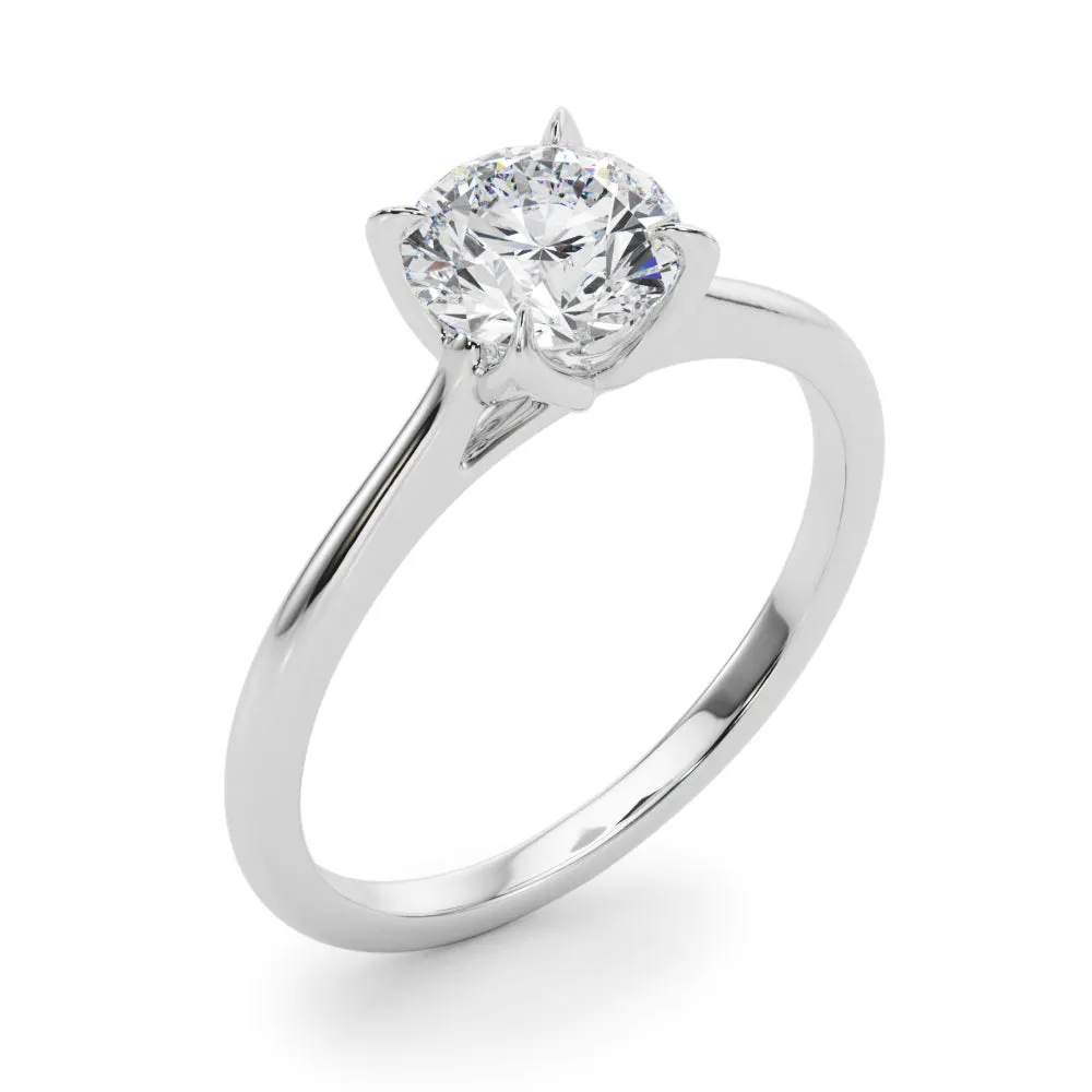 Ladies Solitaire Round Engagement Ring 85333