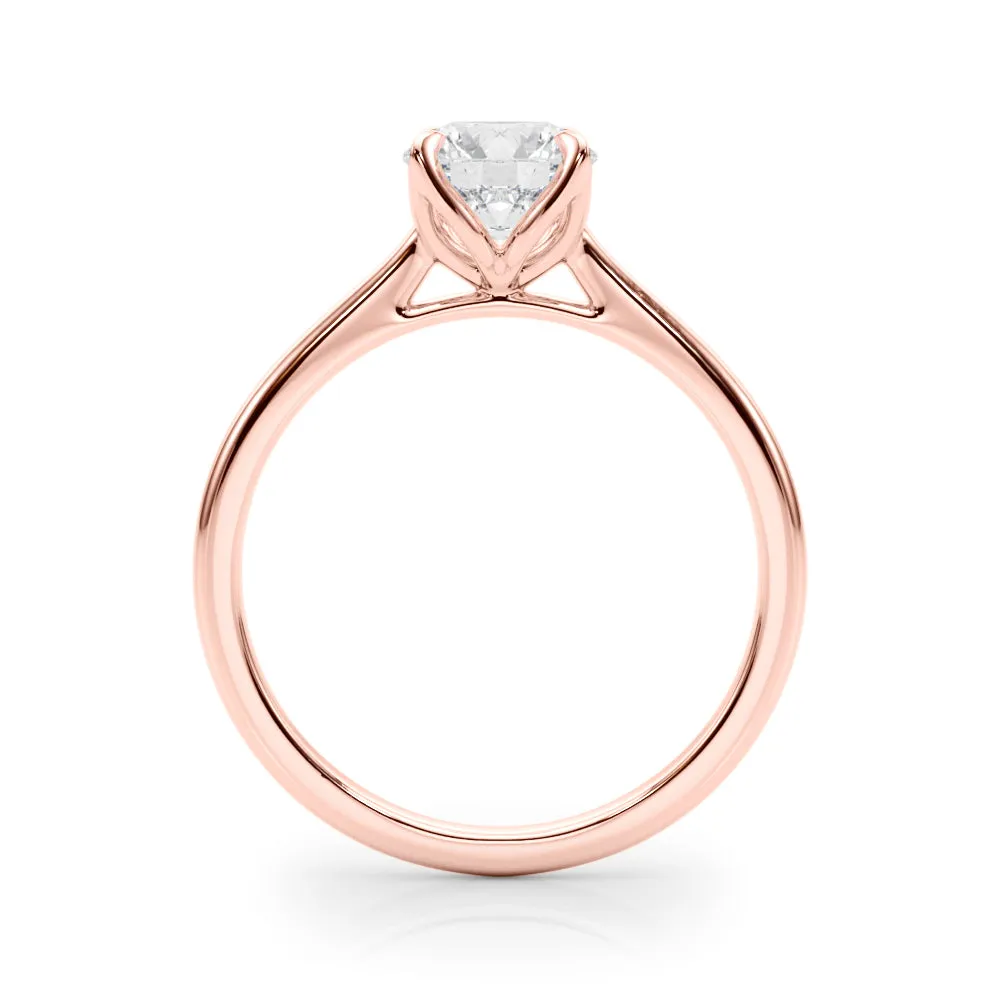 Ladies Solitaire Round Engagement Ring 85333