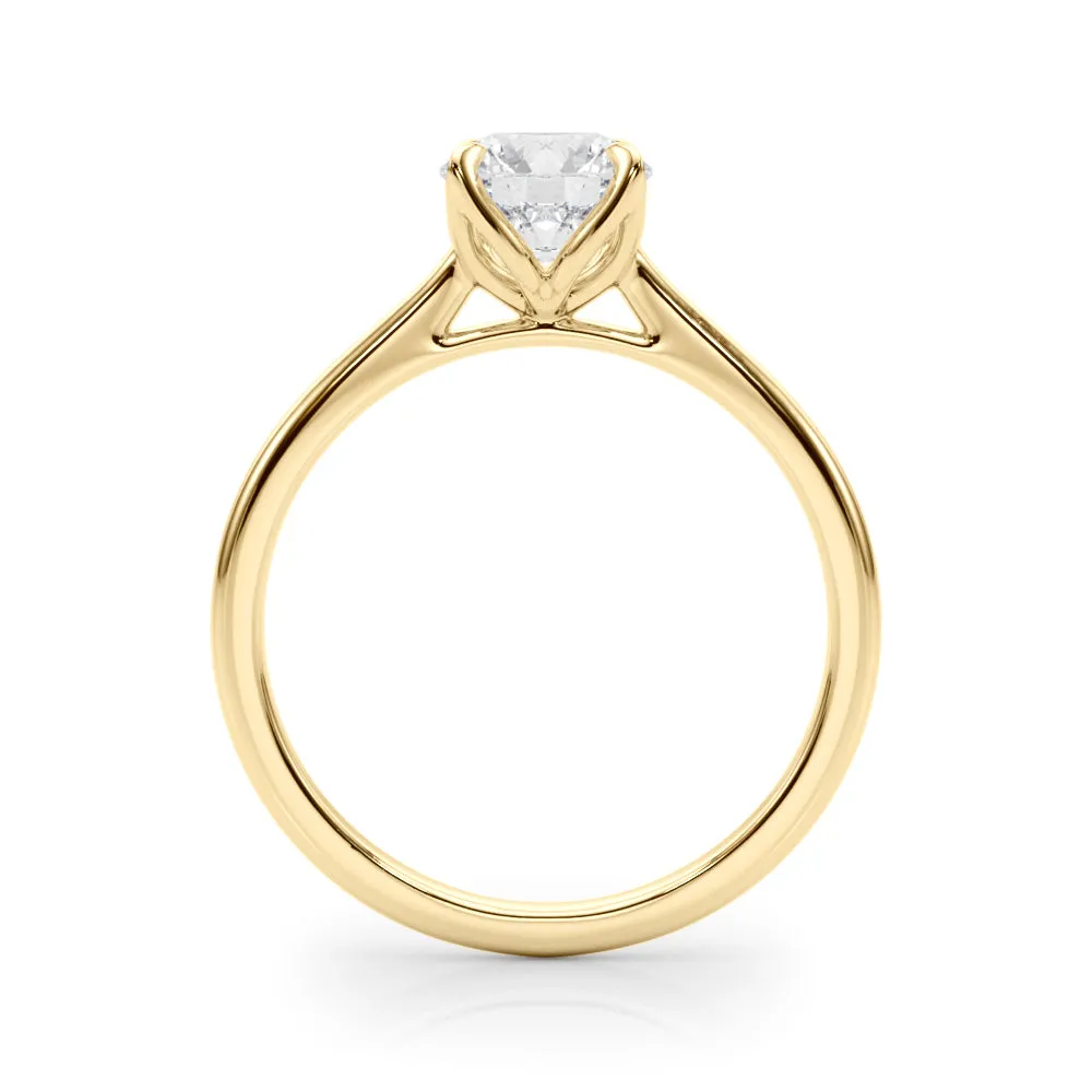 Ladies Solitaire Round Engagement Ring 85333