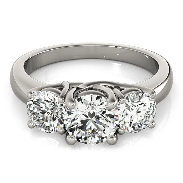 Ladies Three-Stone Engagement Ring 81978