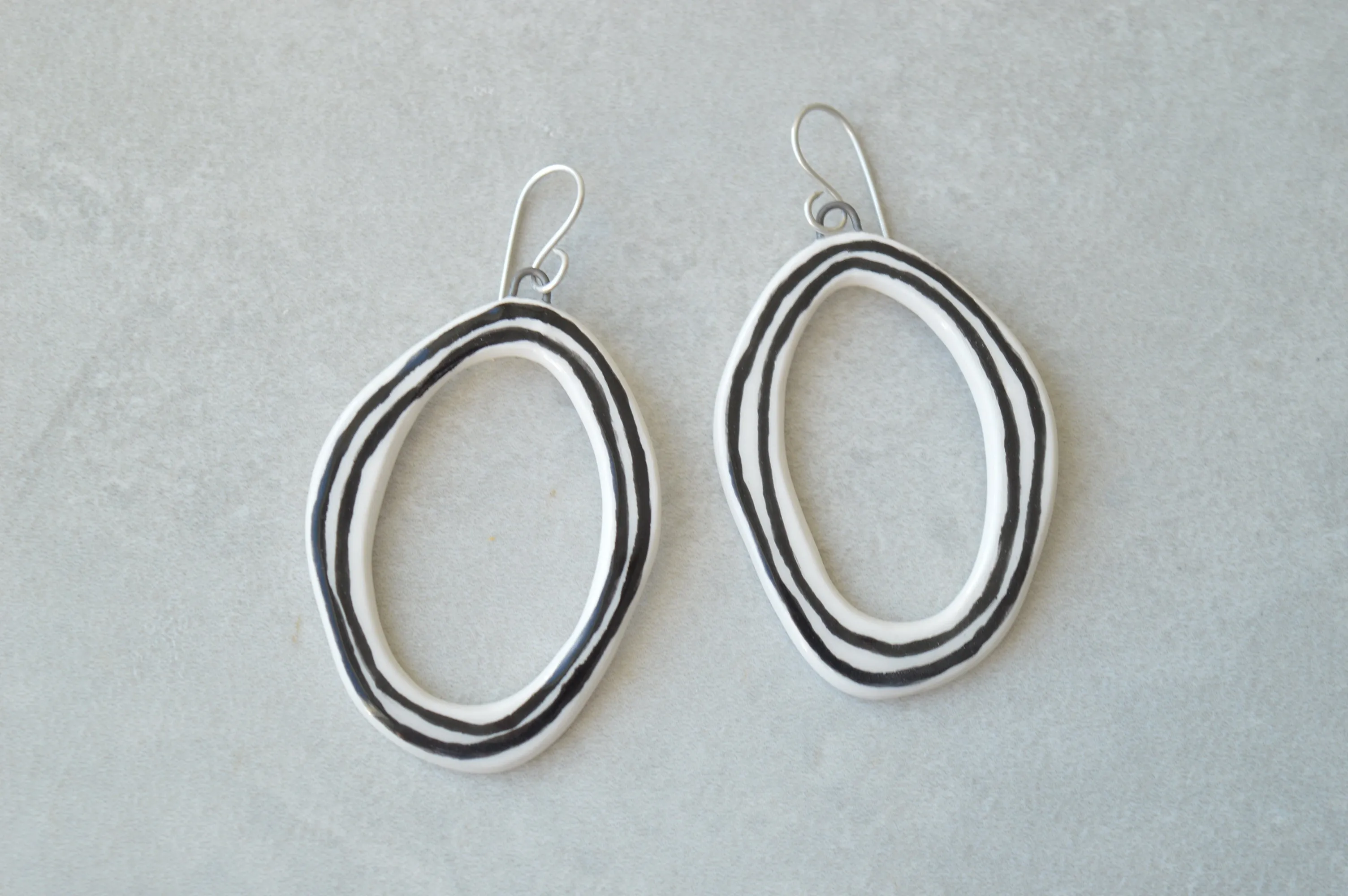 Large hoop earrings