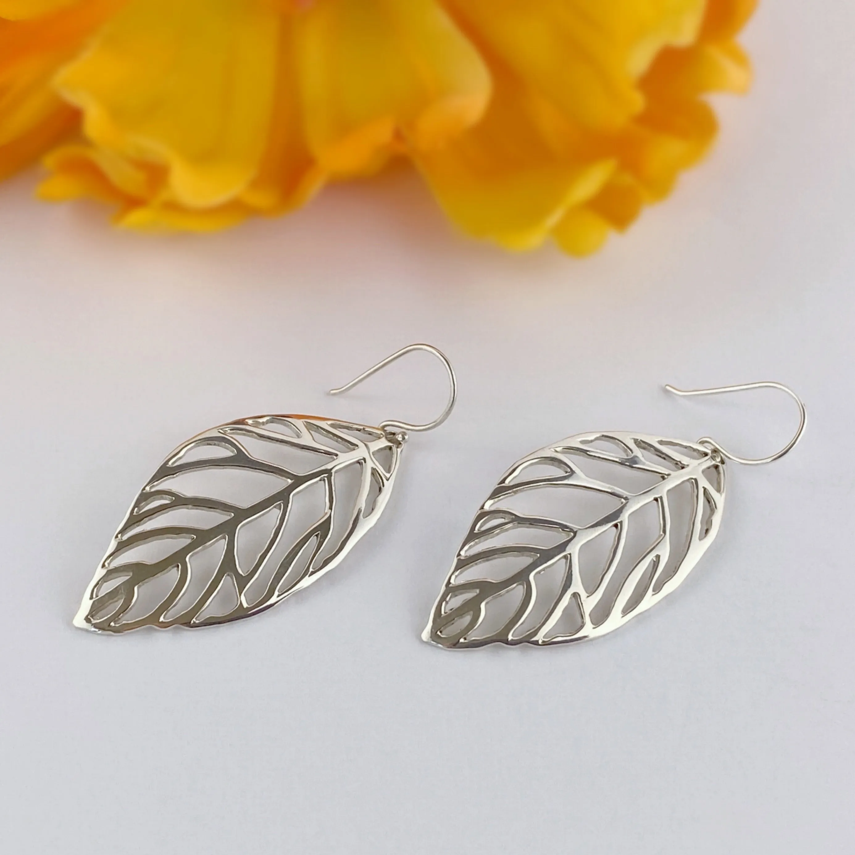 Large Leaf Earrings - VE421