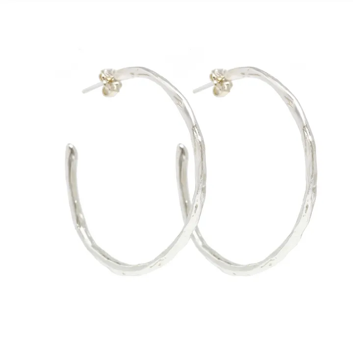 Large Thicker Melt Hoop Earrings