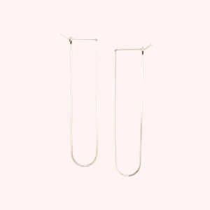 Large U-Shaped Hoop Earrings