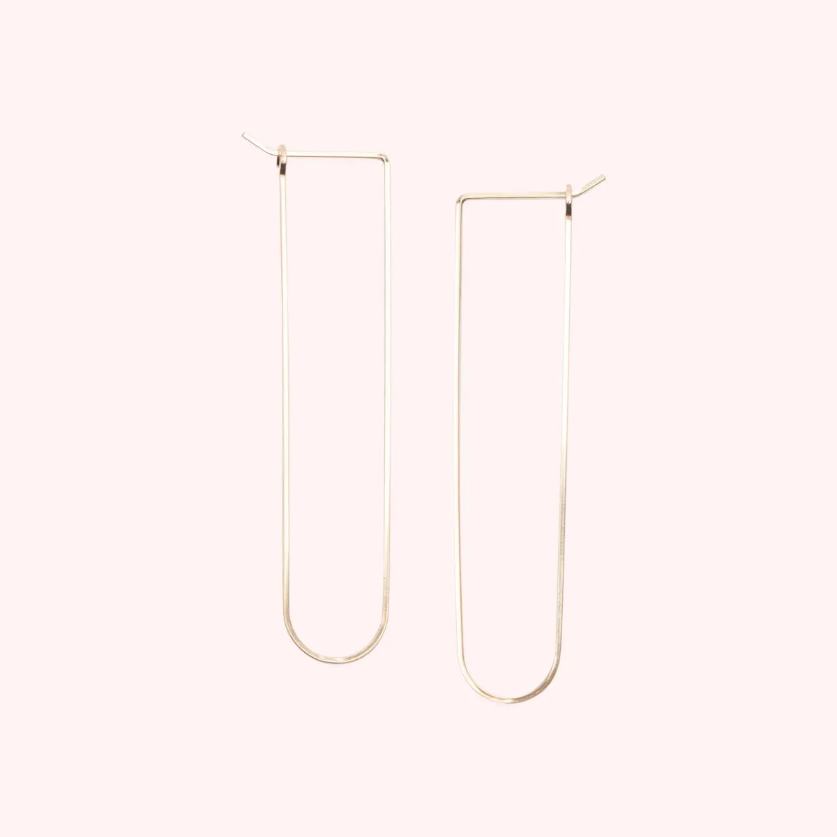 Large U-Shaped Hoop Earrings