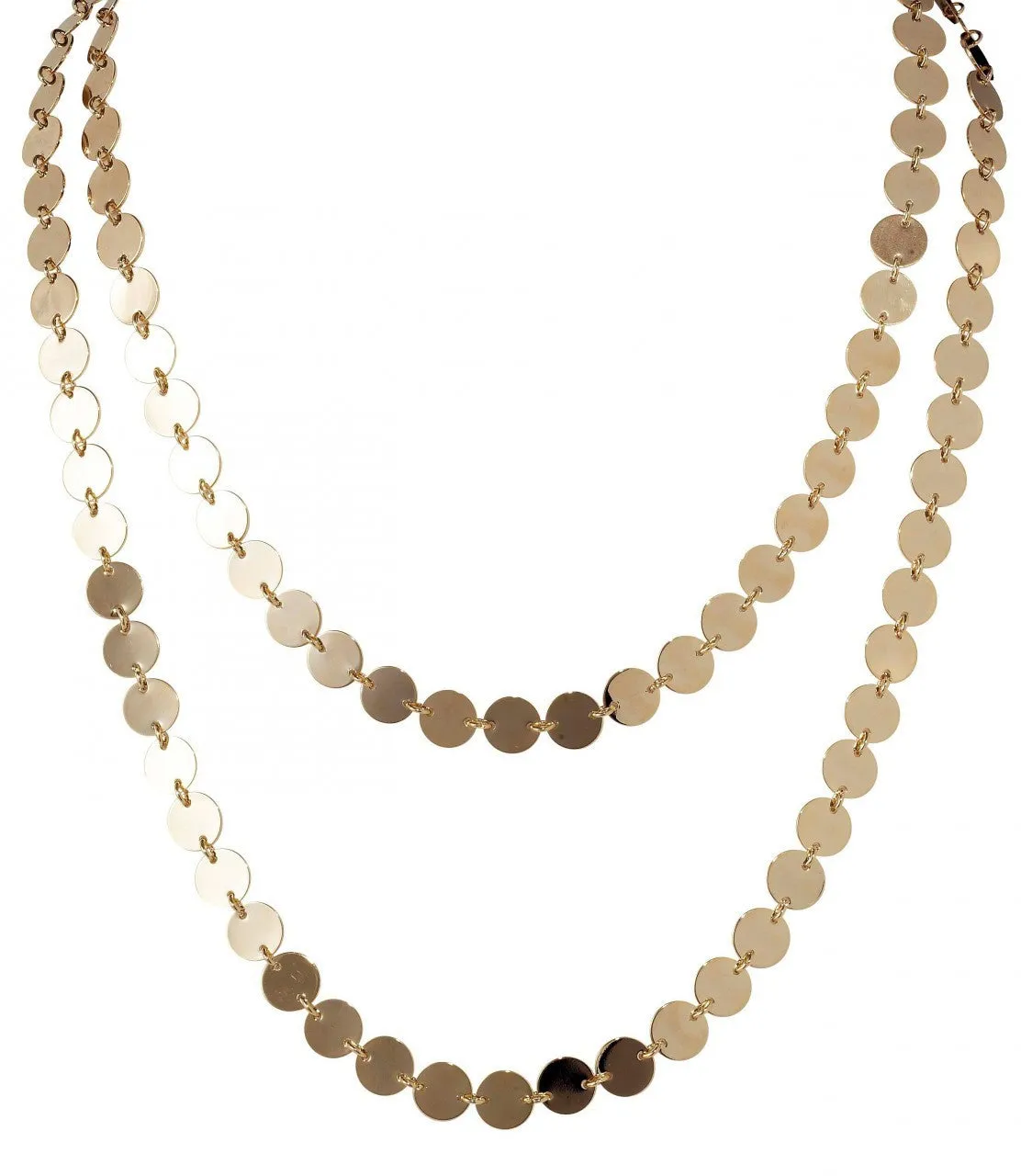 LISA FREEDE Metallic Palette Necklace Gold