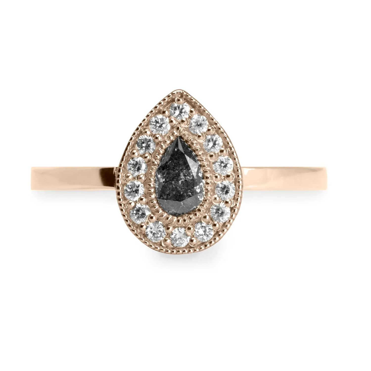 Luna Gold Ring Gray Diamond