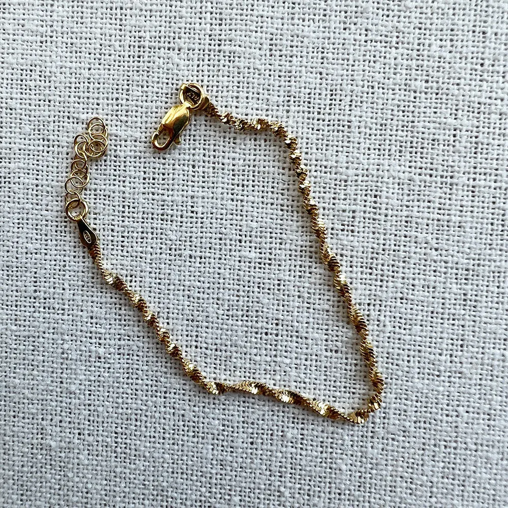 Medusa Twist Bracelet, Gold