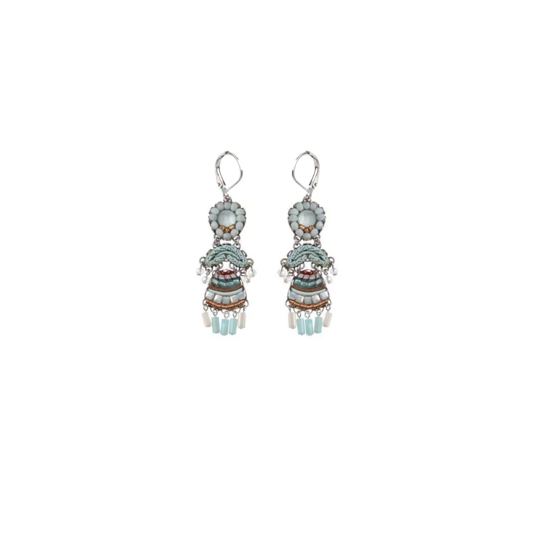 Mint Flavor Large Lever Earrings