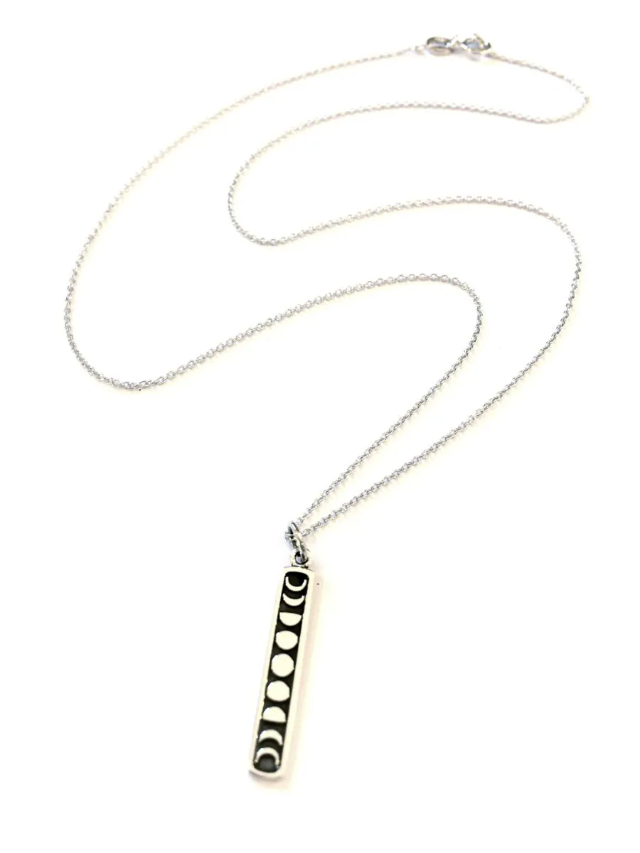 Moon Phase Bar Necklace