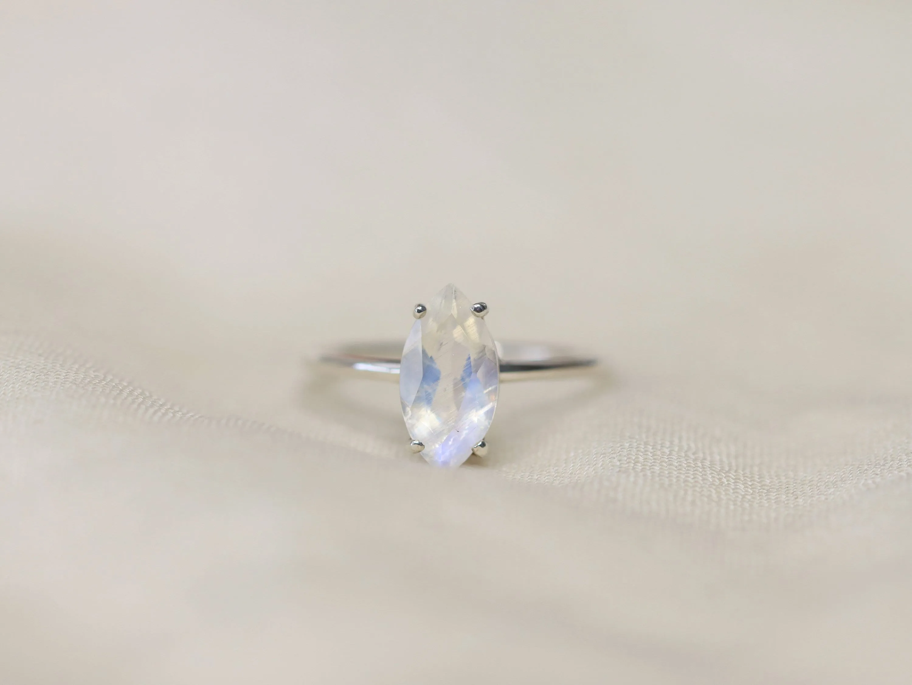 Moonstone Engagement Ring