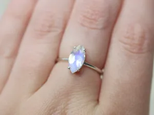 Moonstone Engagement Ring