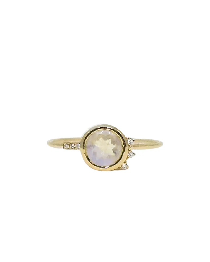 Moonstone Sun Ring