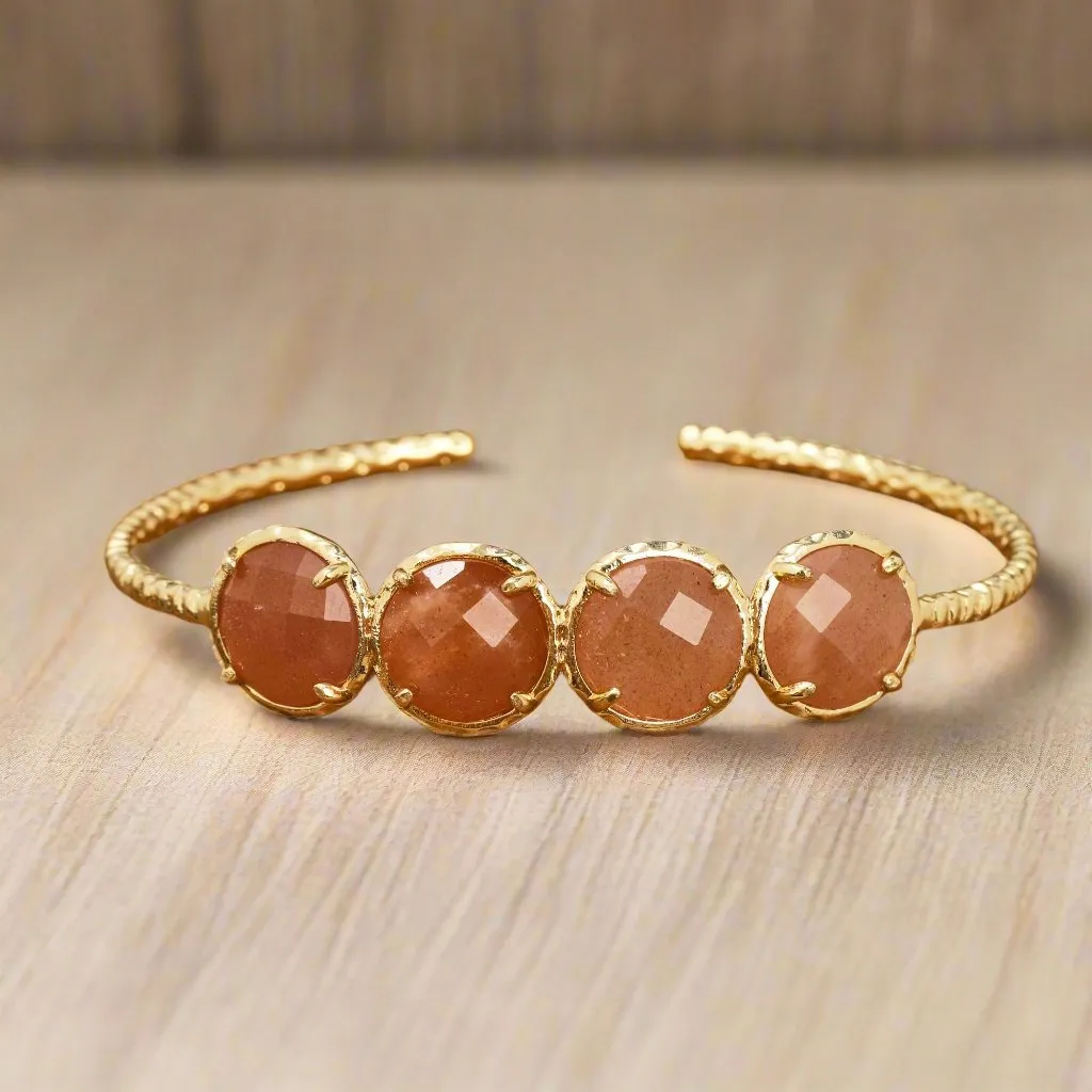 Natural Gemstone Bangle Bracelet