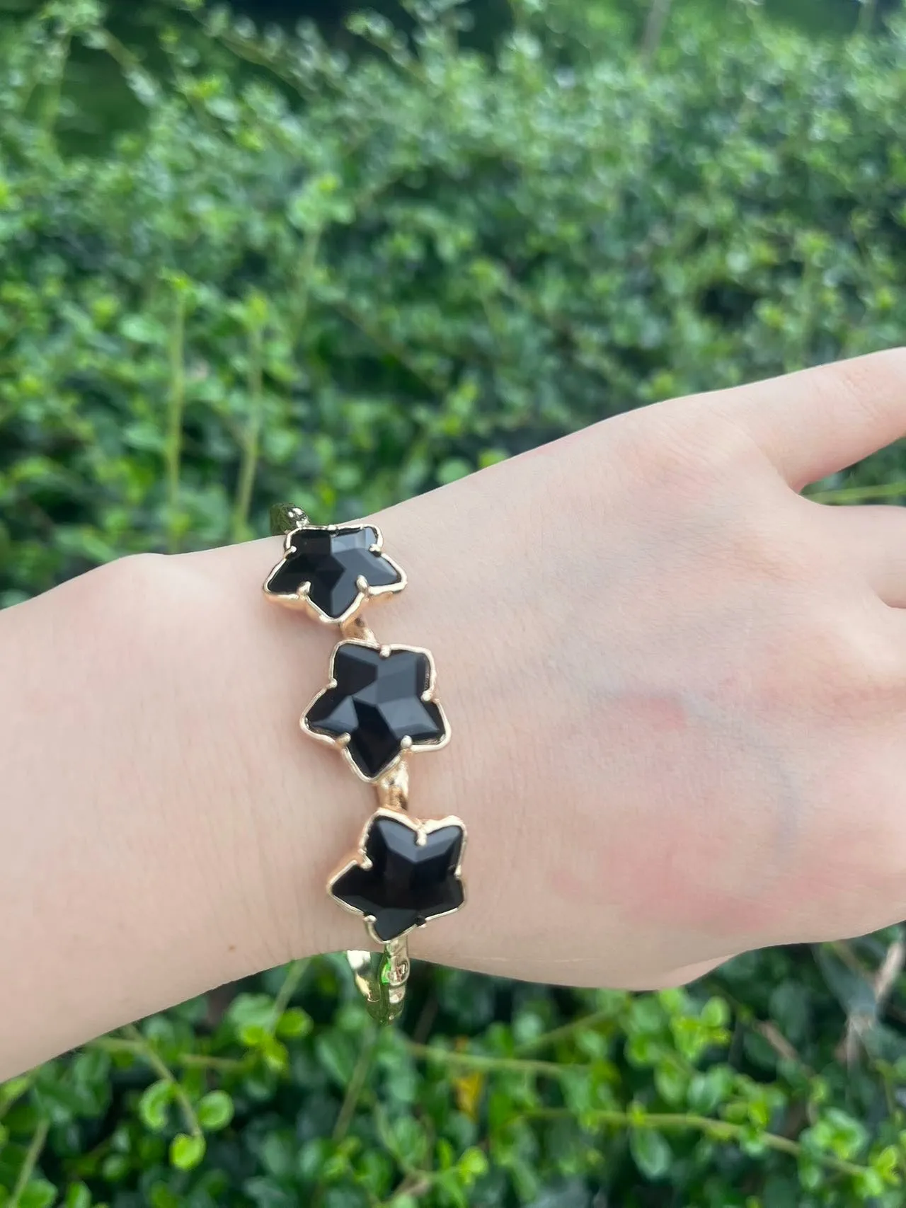 Natural Gemstone Bangle Star Bracelets