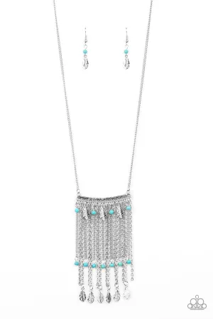 Paparazzi Necklace ~ On The Fly - Blue