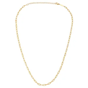 Paperclip Necklace gold plated - Gold plated