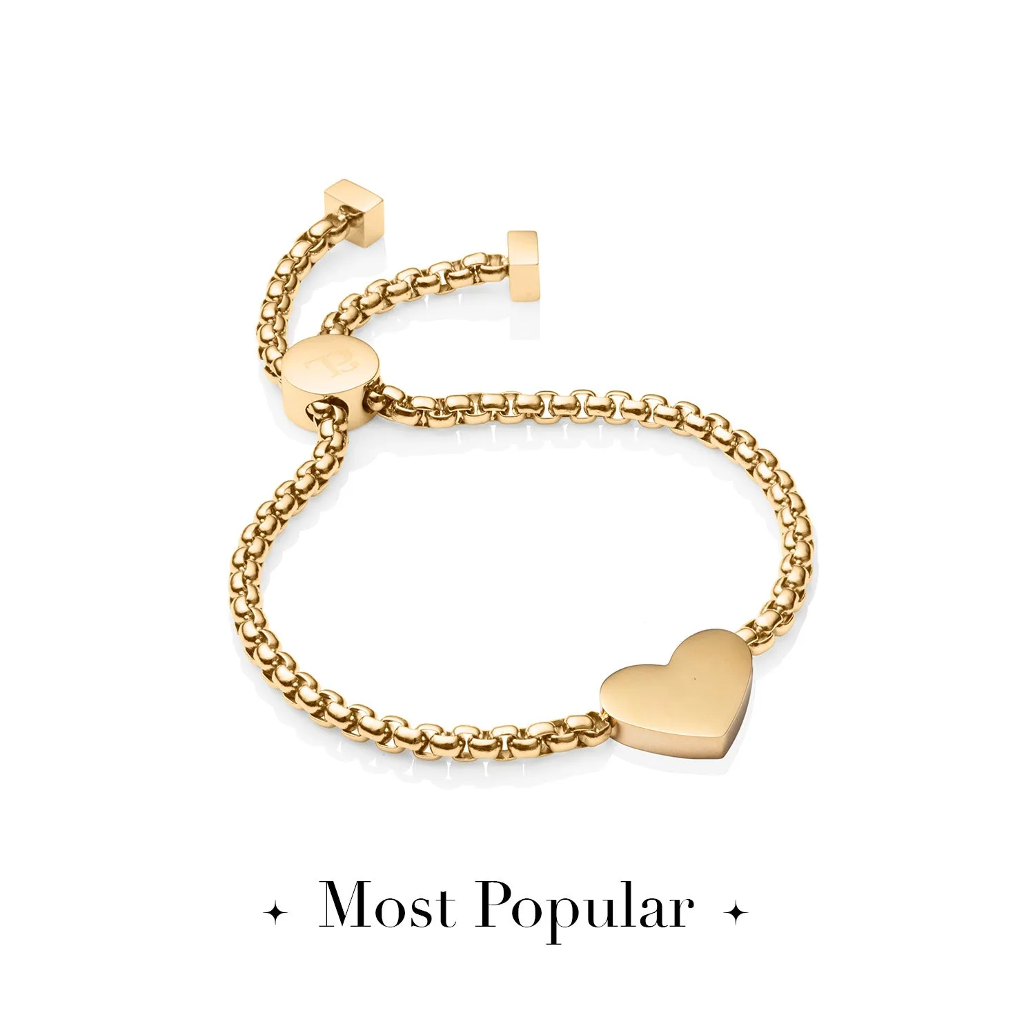 Personalize Heart Bracelet (Gold)