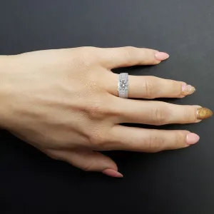 Princess Side Diamond Semi-Mount Ring