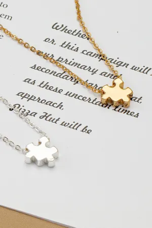 Puzzle Pendant Necklace