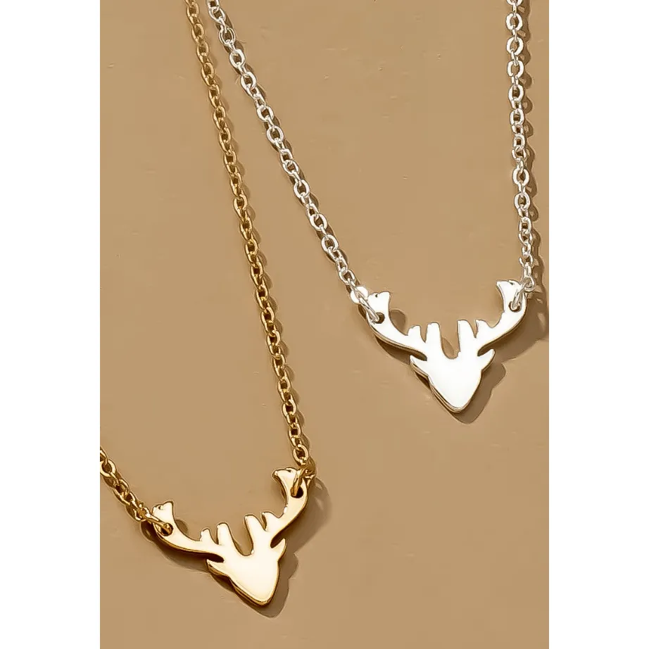 Reindeer pendant necklace