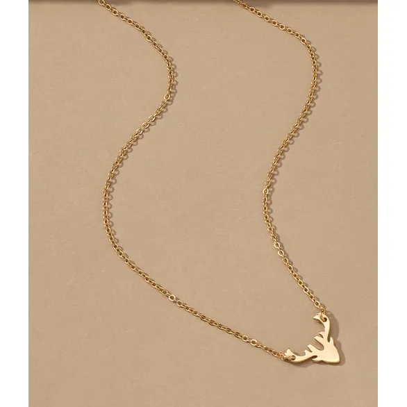 Reindeer pendant necklace