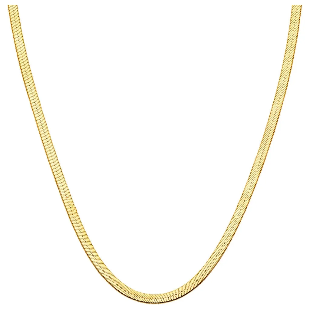 Snake Necklace gold plated - Gold plated