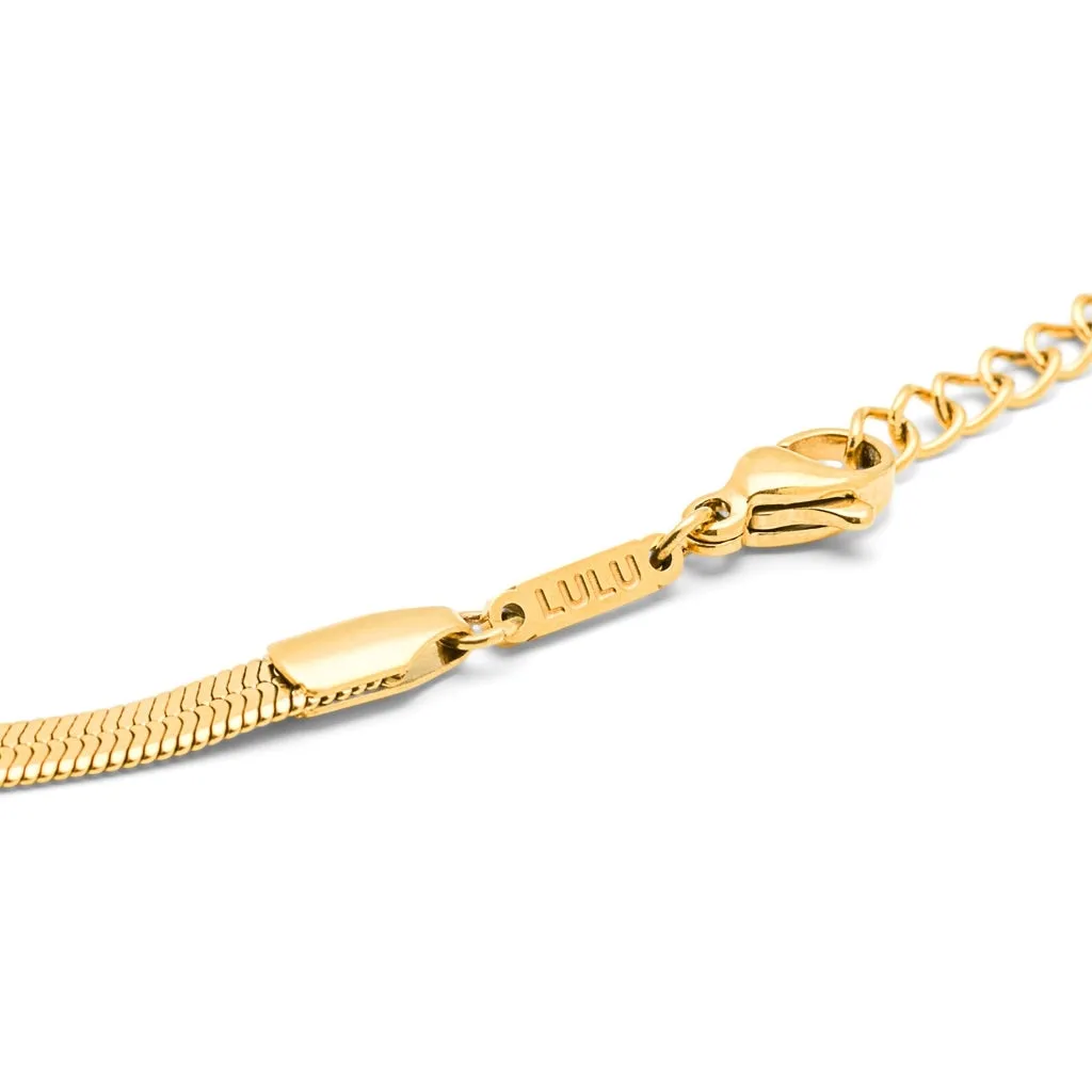 Snake Necklace gold plated - Gold plated