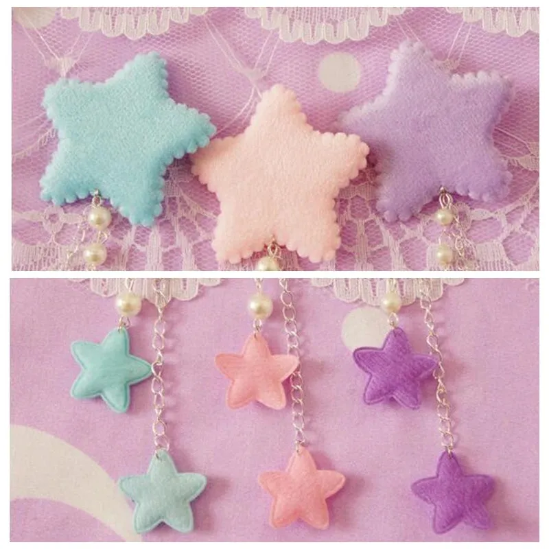 Starry Dangle Hair Clips