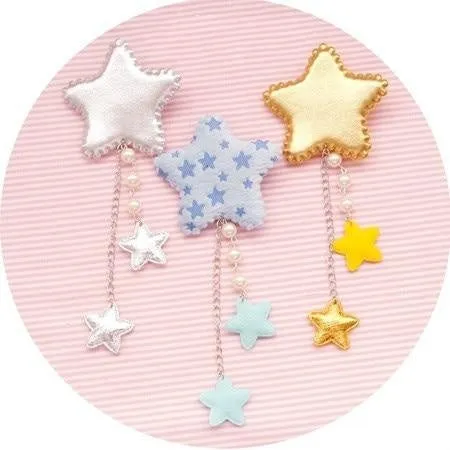 Starry Dangle Hair Clips