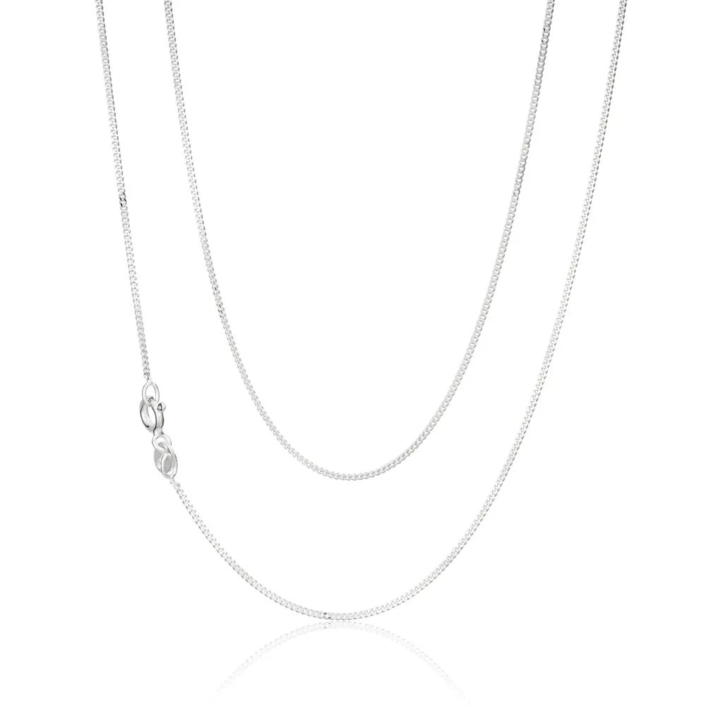 Sterling Silver Curb Chain 30 gauge 45cm