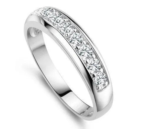 Sterling Silver Simulated Diamond Rings for Women/Men