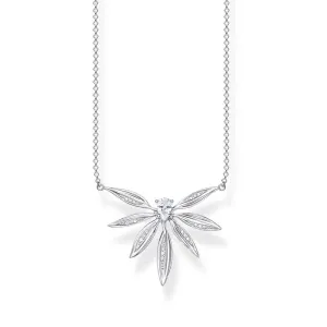 Sterling Silver Thomas Sabo Magic Garden Small Leaf Necklet