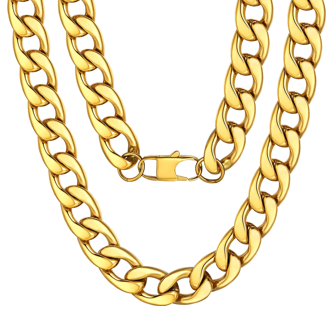 Sturdy Cuban Link Chain Necklace For Men 5/9/12/15MM Width