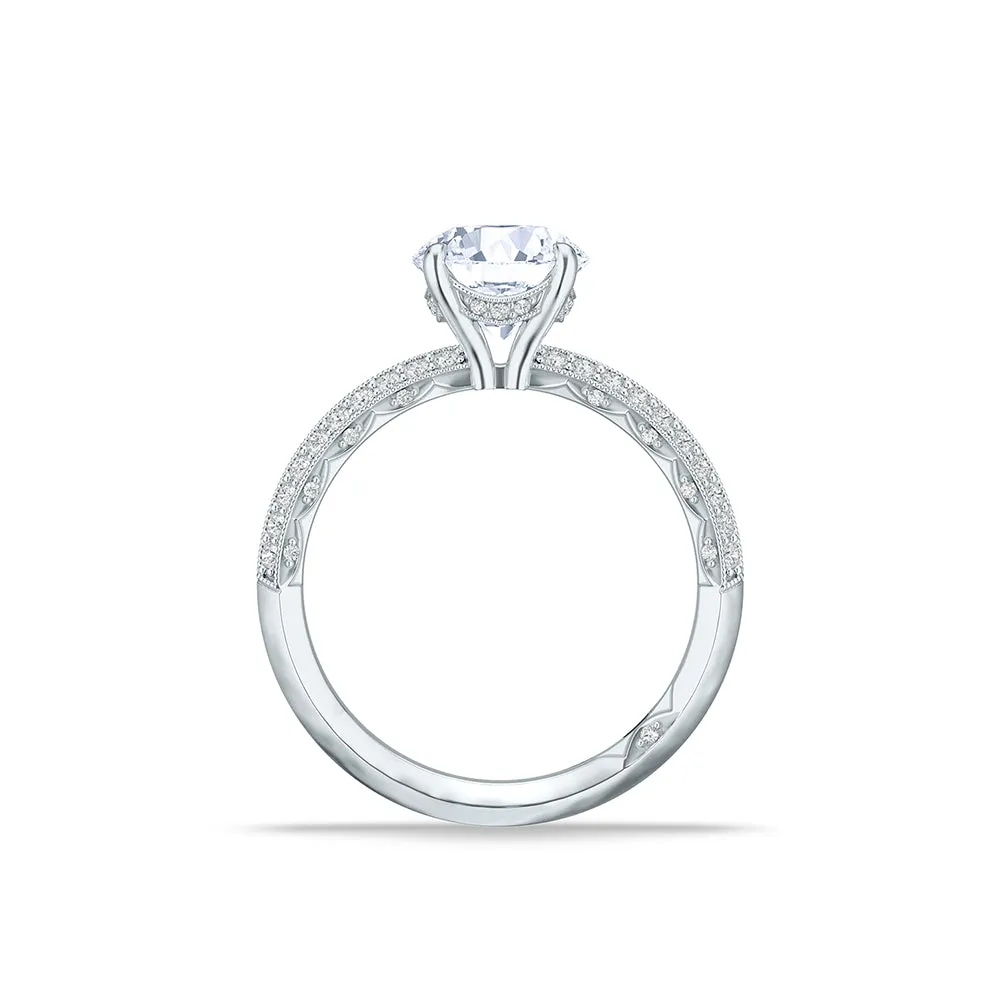 Tacori Sculpted Crescent Round Engagement Ring Setting