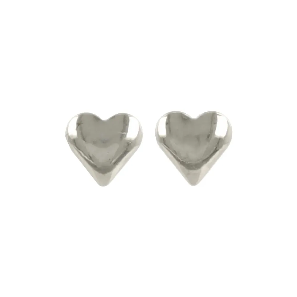 Teensy Heart 18K Gold Post Studs