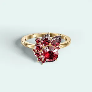 The Estrella Ring - Rubies