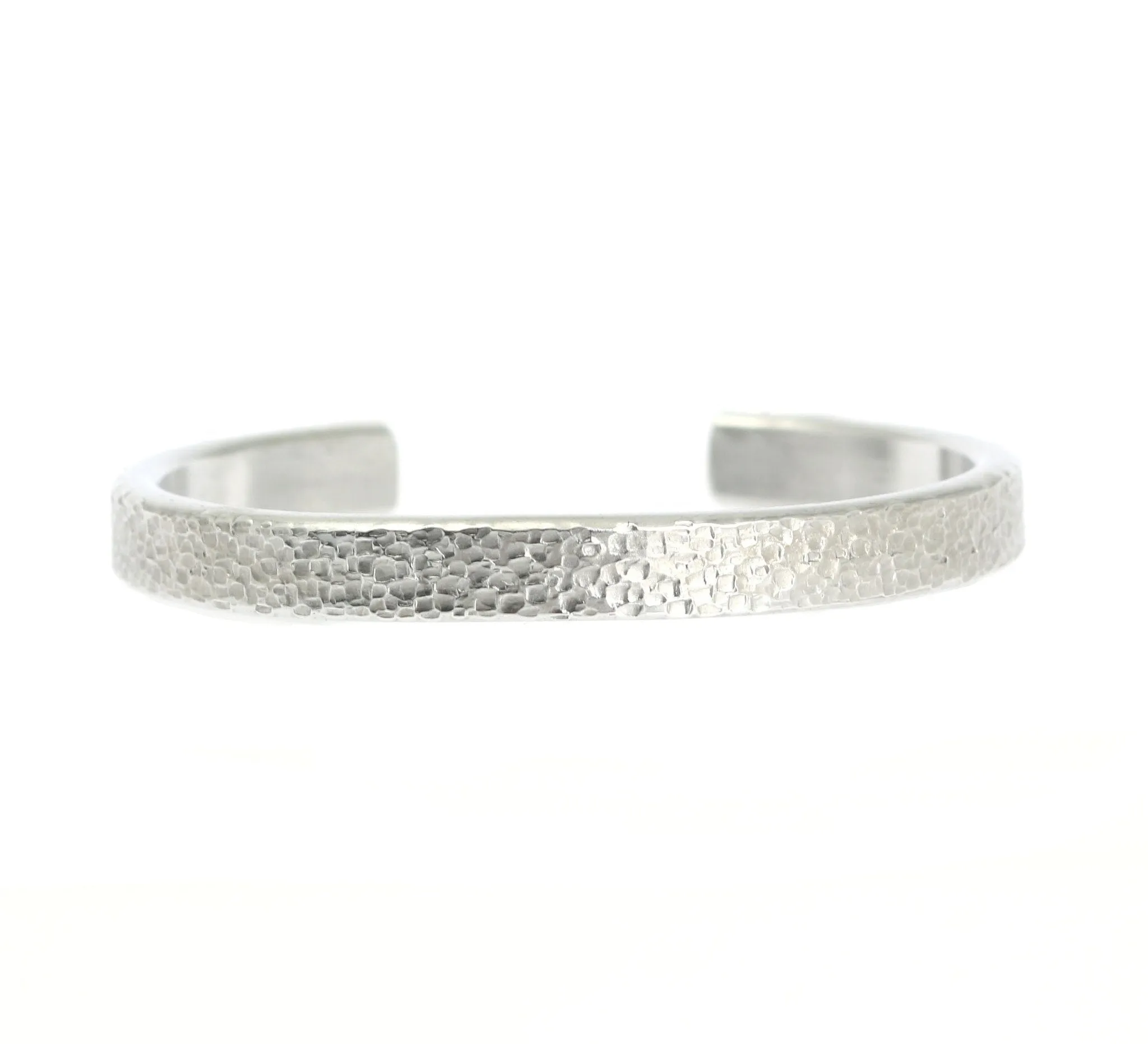 Thin Texturized Aluminum Cuff Bracelet