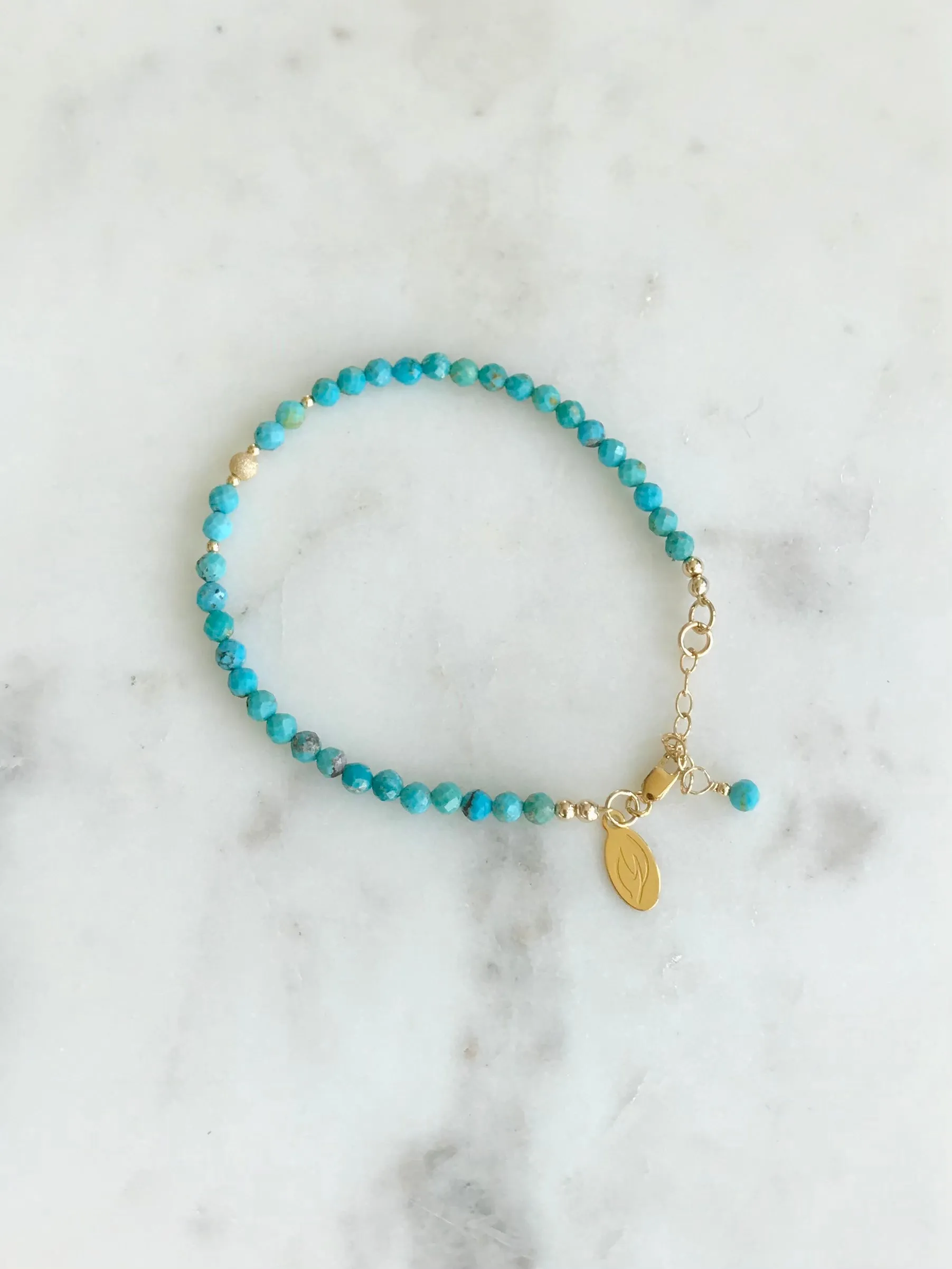 Turquoise & Gold Stardust Bracelet