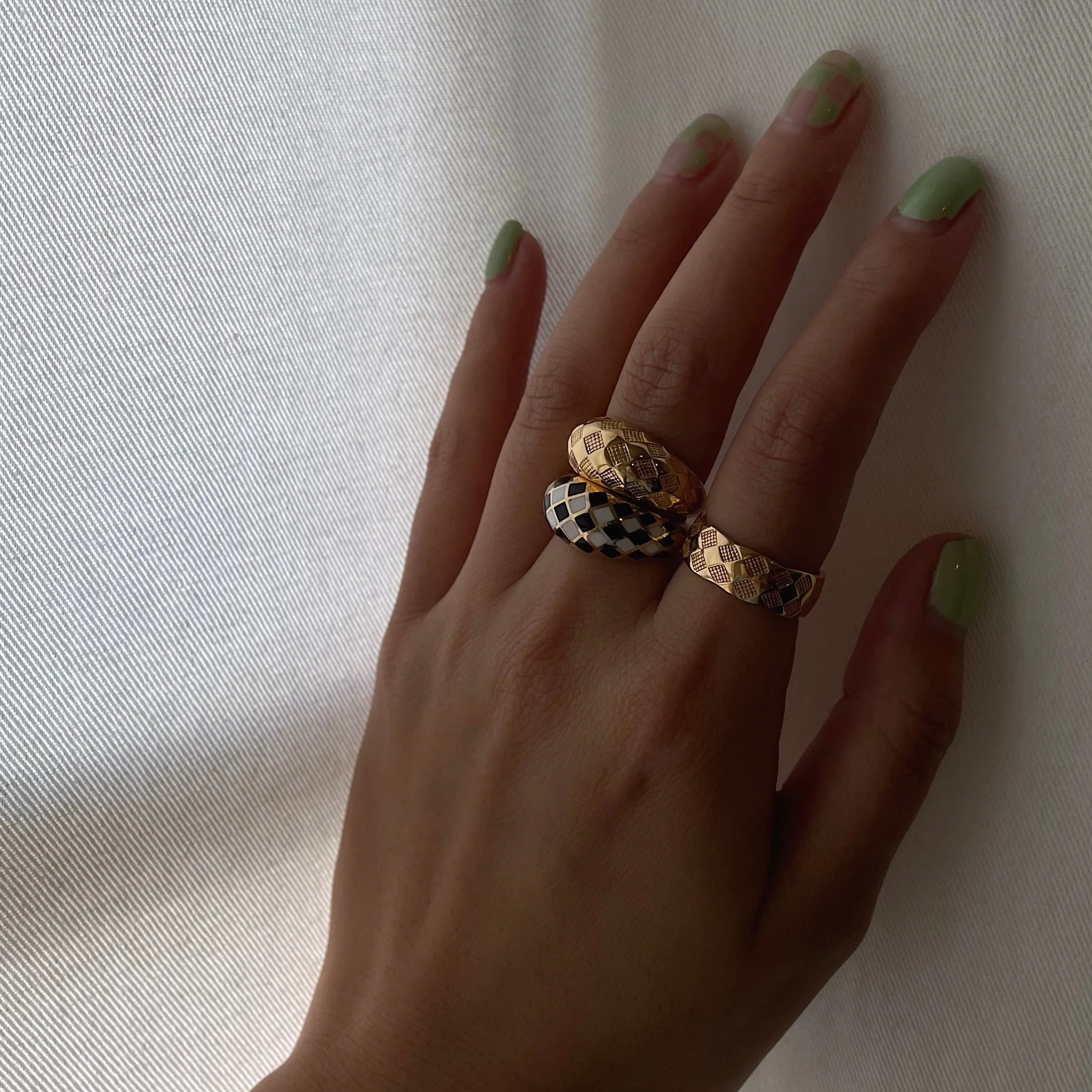 Watermelon Checker Ring