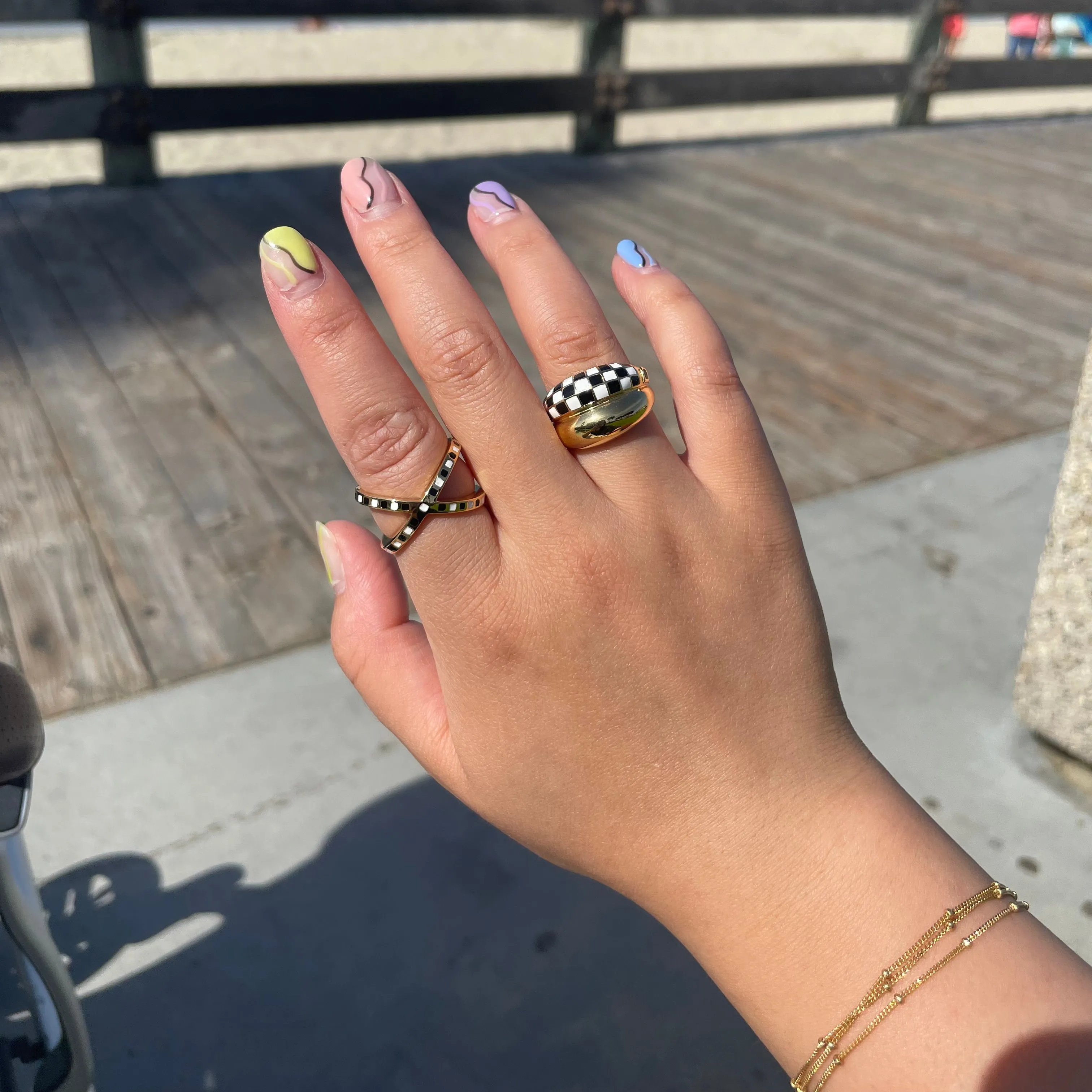 Watermelon Checker Ring