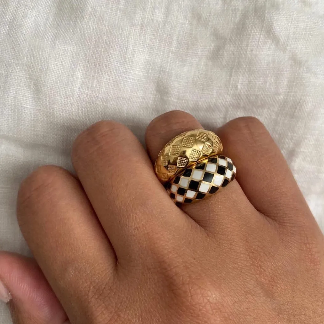 Watermelon Checker Ring